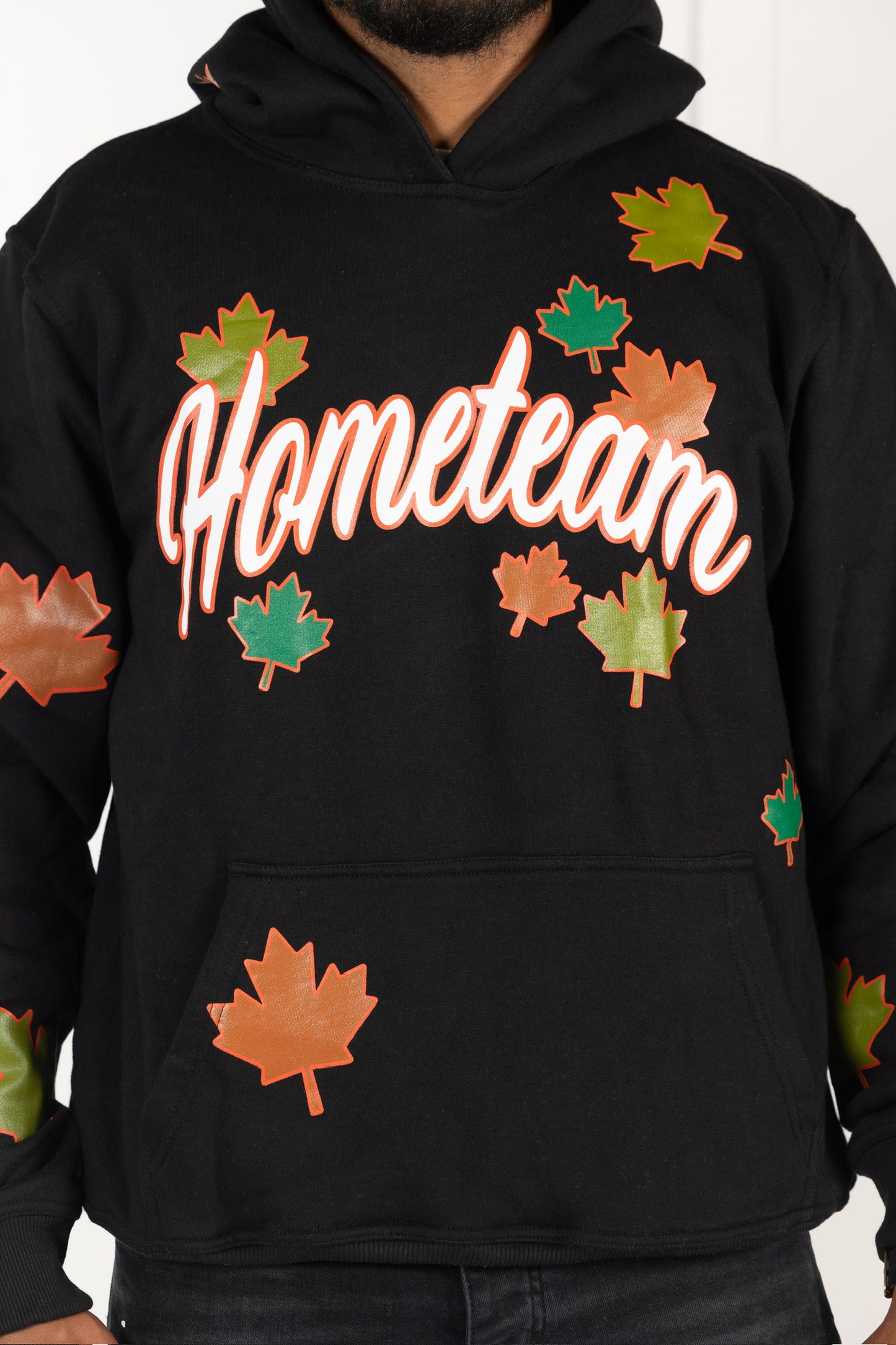 HOMETEAM LEAVES HOODIE BLACK/MULTI-COLOR