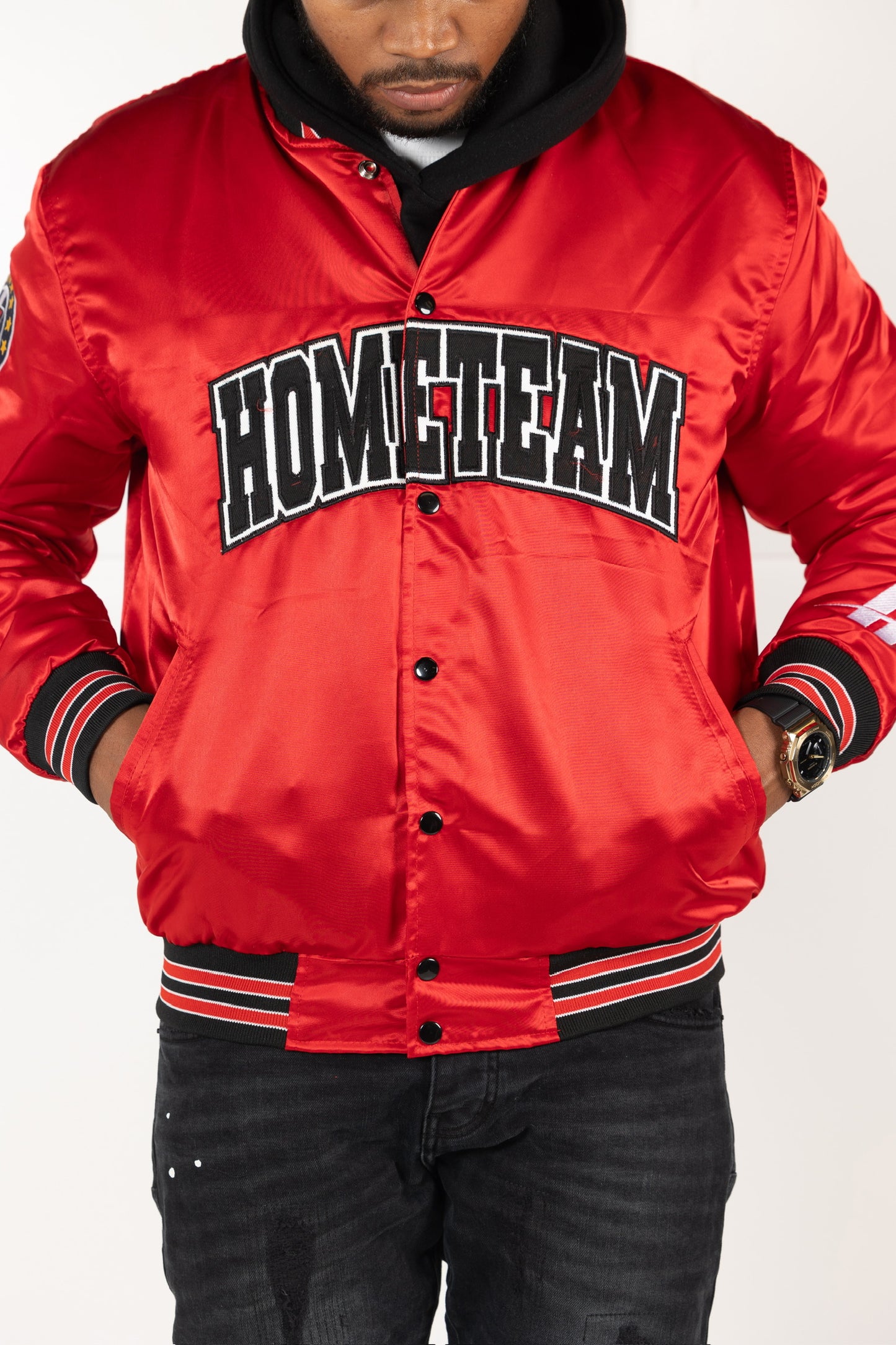 HOMETEAM VARSITY JACKET RED